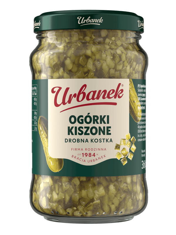 Ogórki kiszone drobna kostka