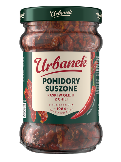Pomidory suszone paski w oleju z chili