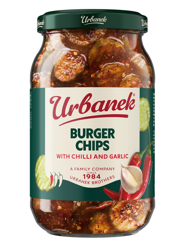 Burger chips with chilli and garlic
