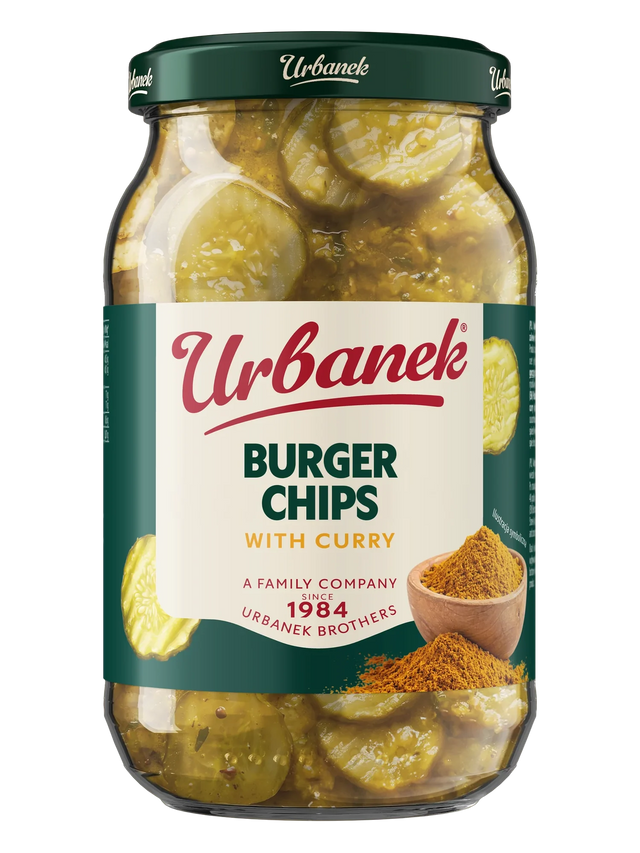 Burger chips with curry