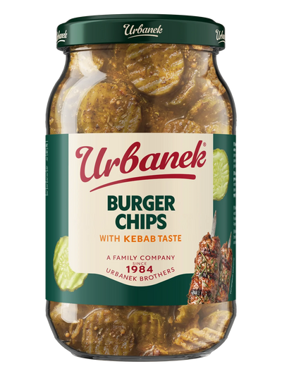 Burger chips with kebab taste