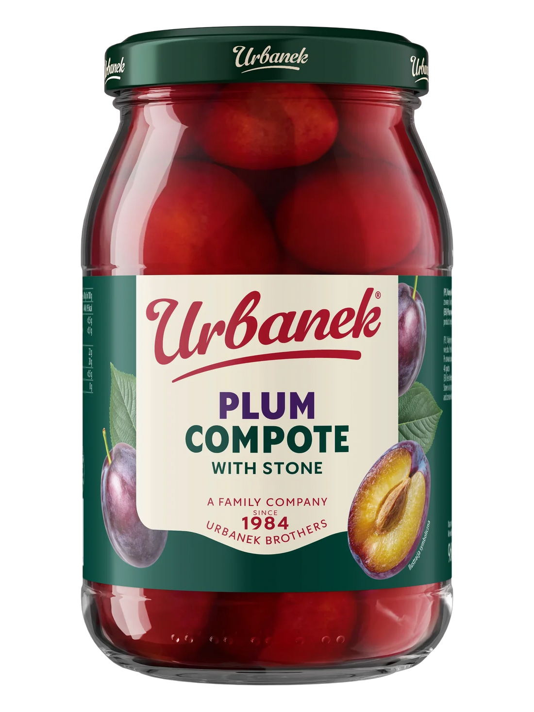 Urbanek Plum compote with stone 960 g