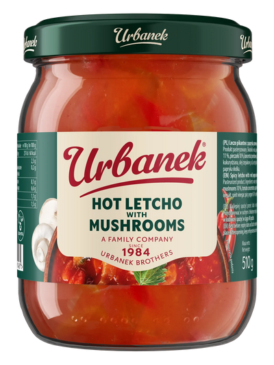 Hot mushroom letcho