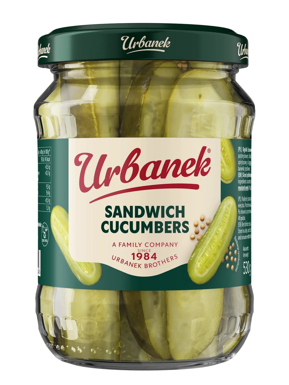 Urbanek Sandwich cucumbers 530 g