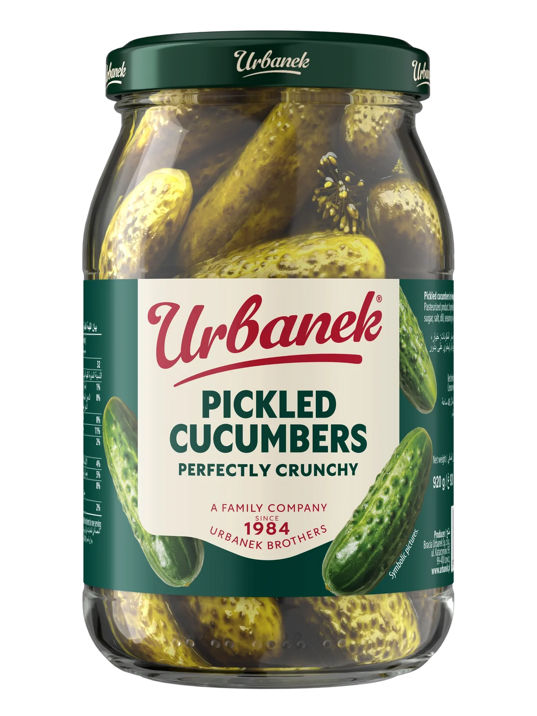 Urbanek Pickled cucumbers 920 g