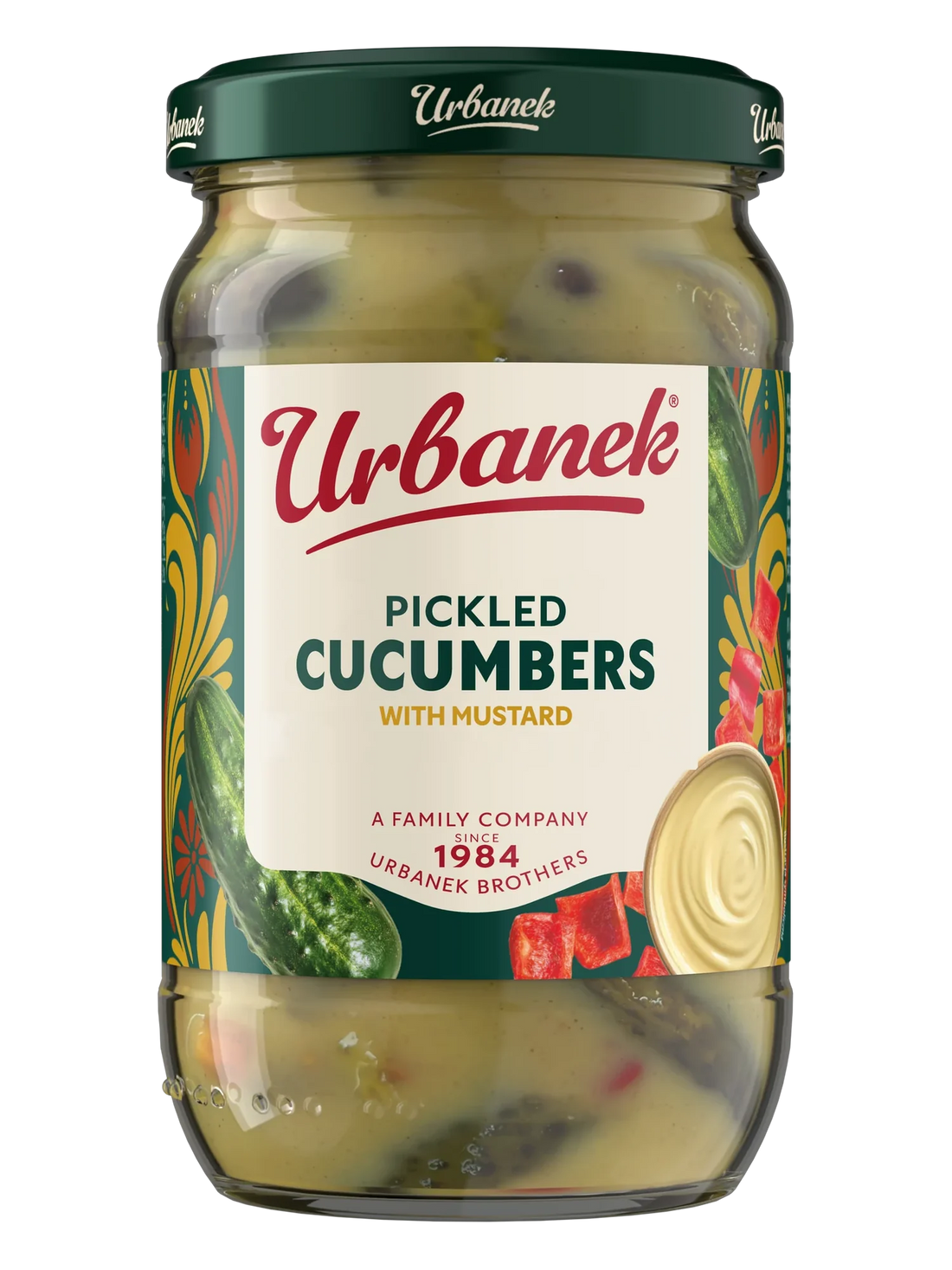 Urbanek Pickled cucumbers with mustard 680 g