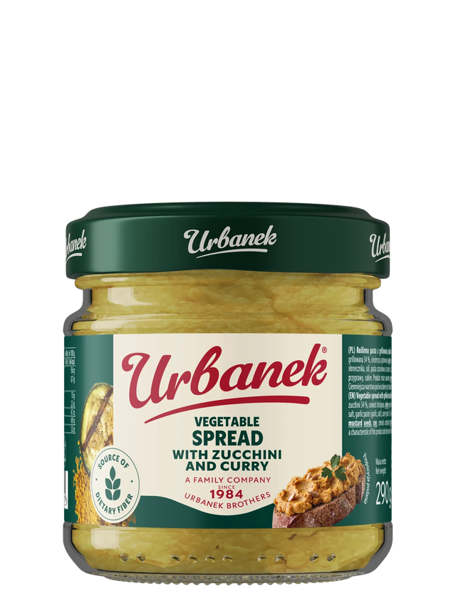 Grilled zucchini spread with curry