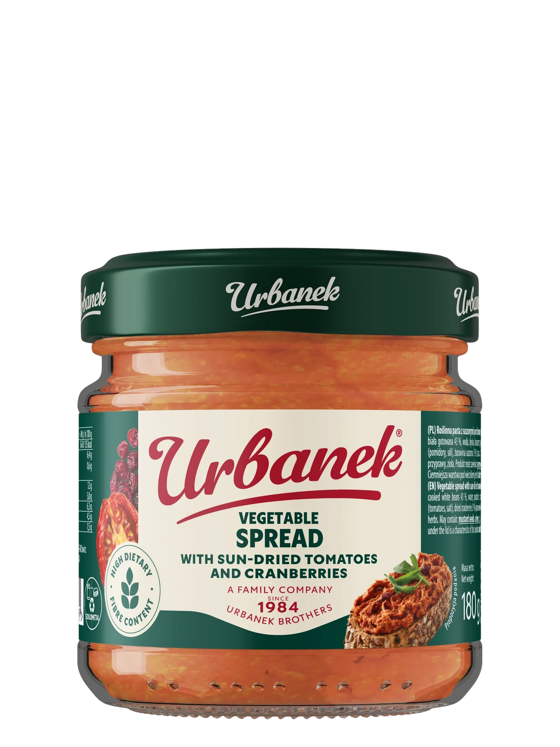 Urbanek Sun-dried tomato spread with cranberries 180 g