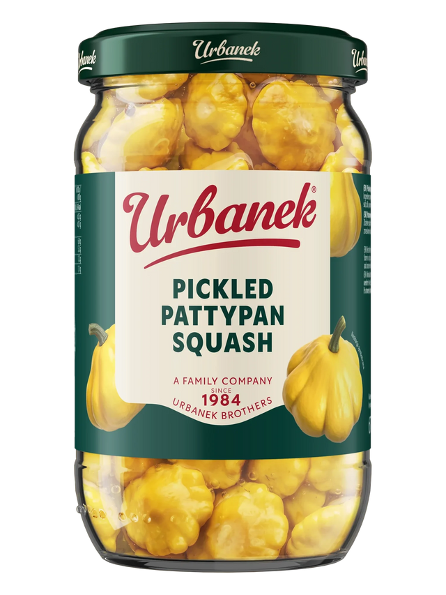 Pickled pattypan squash