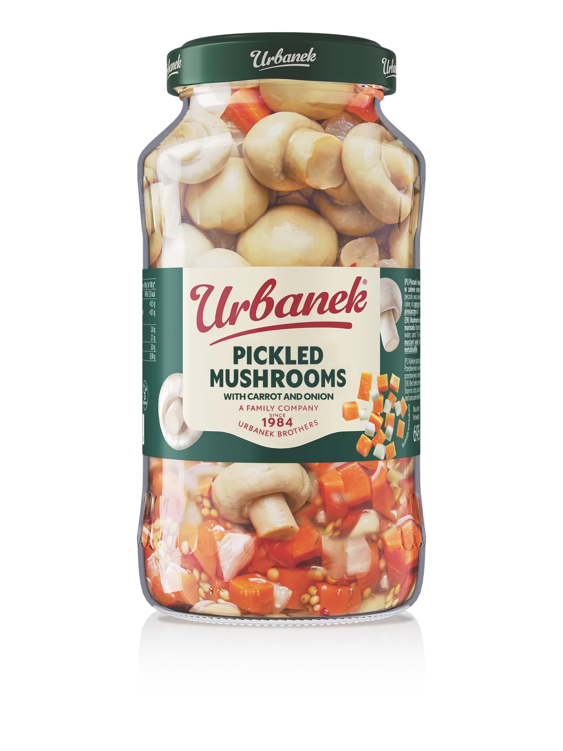 Urbanek Pickled mushrooms with carrot and onion 695 g