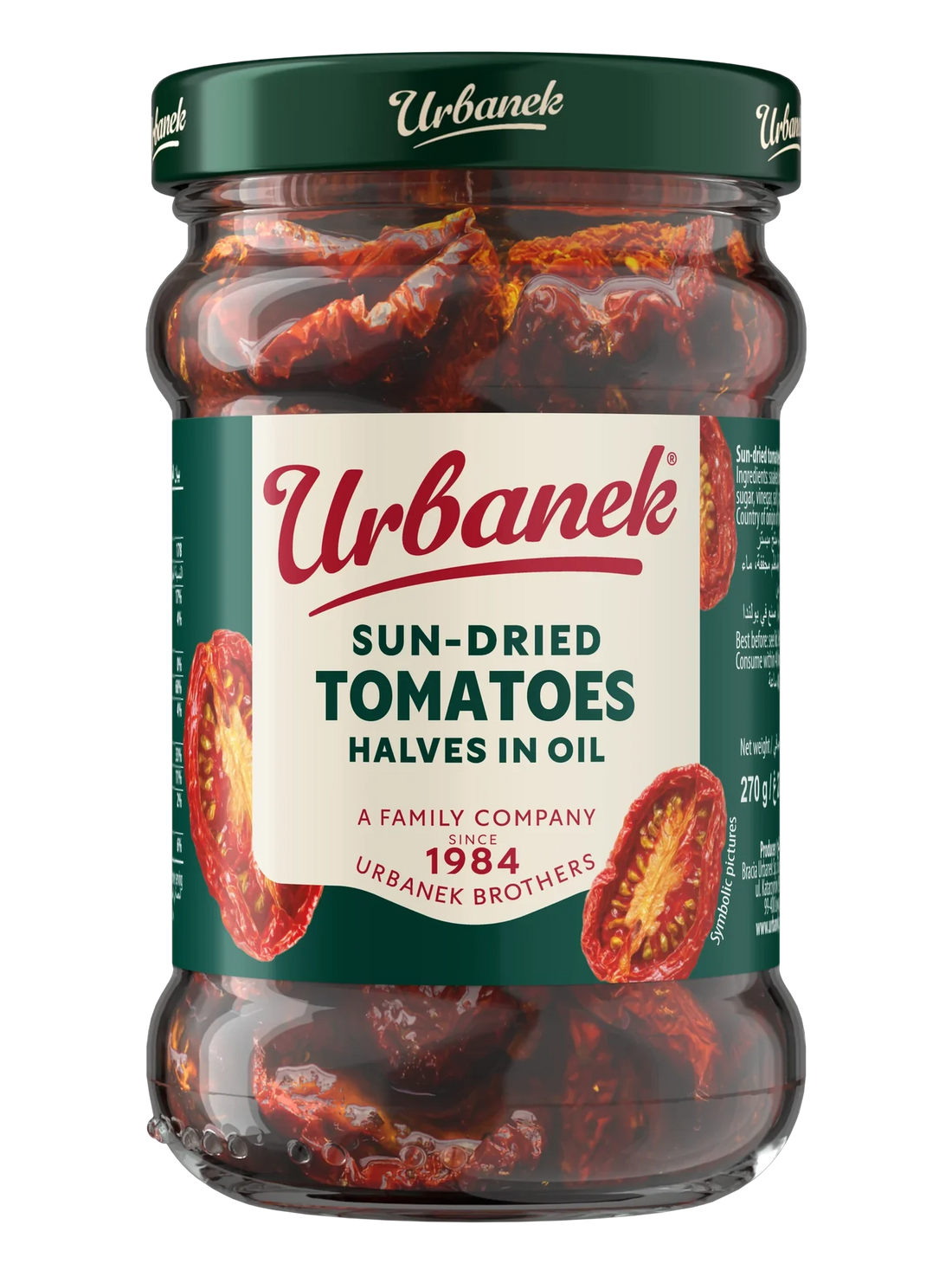 Urbanek Sun-dried tomatoes in oil with herbs 270 g