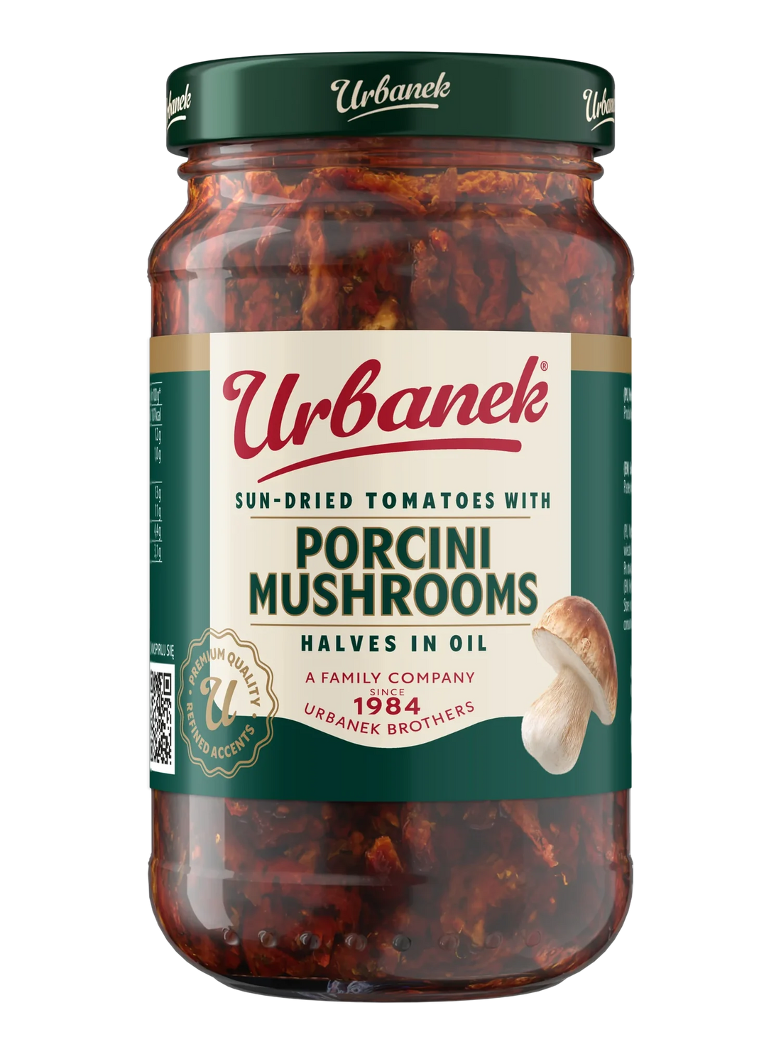 Urbanek Sun-dried tomatoes in oil with porcini mushrooms 180 g