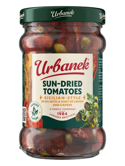 Sun-dried tomatoes in oil Sicilian-style with a hint of lemon and capers