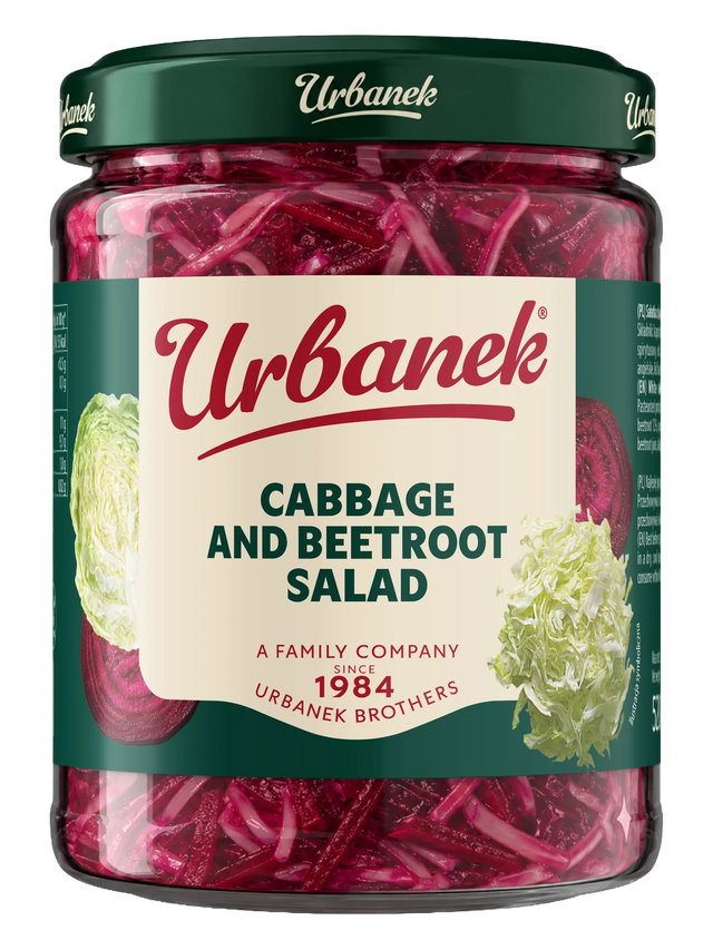 White cabbage and beetroot salad