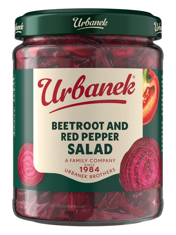 Beetroot and red pepper salad