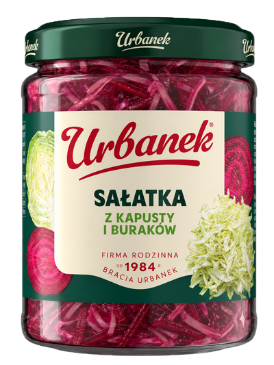 Sałatka z białej kapusty i buraków