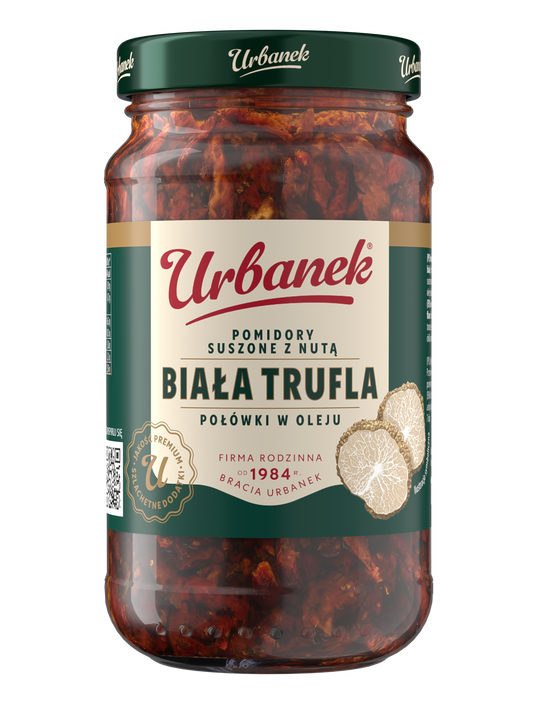 Słoik Urbanek Pomidory suszone premium Biała trufla 195 g