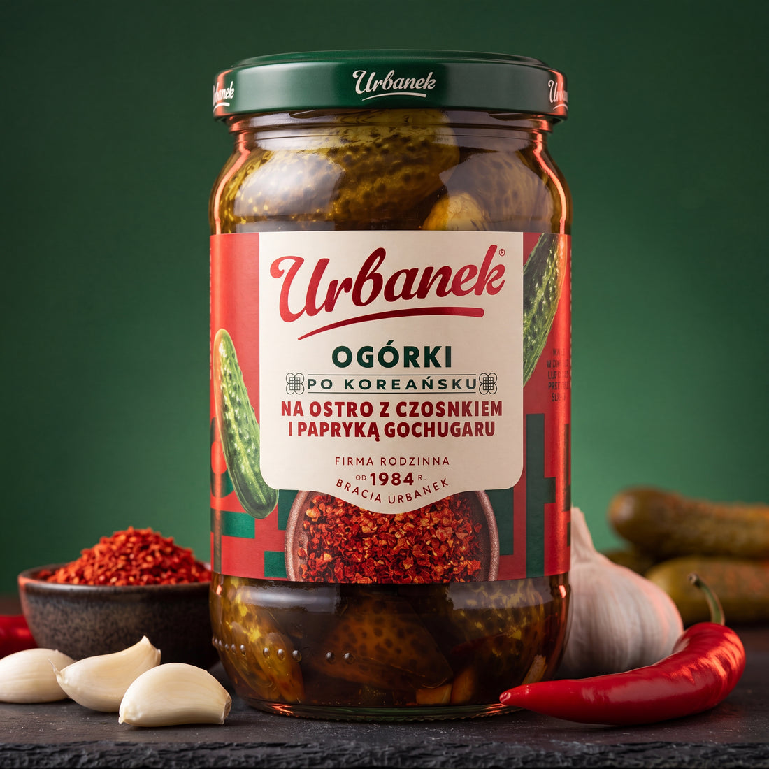Ogórki po koreańsku z gochujang