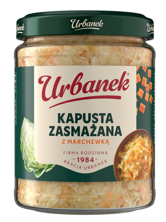Słoik Urbanek Kapusta zasmażana z marchewką 500 g