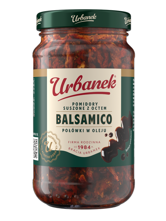 Słoik Urbanek Pomidory suszone premium Balsamico 195 g