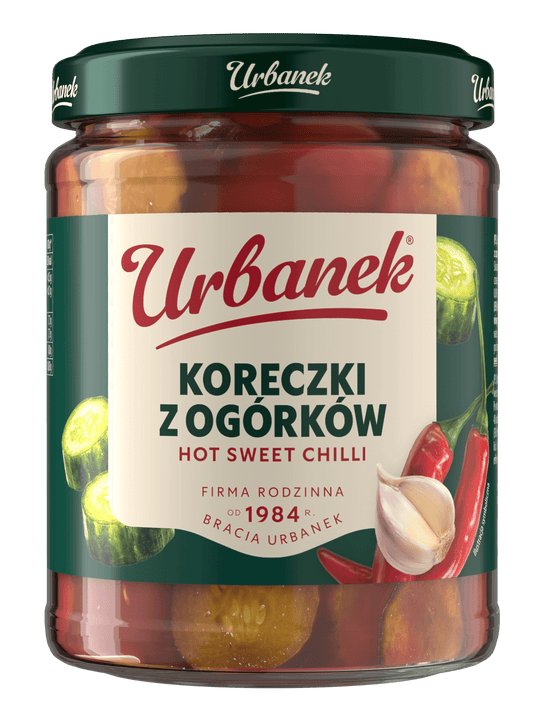 Koreczki z ogórków z chili i czosnkiem