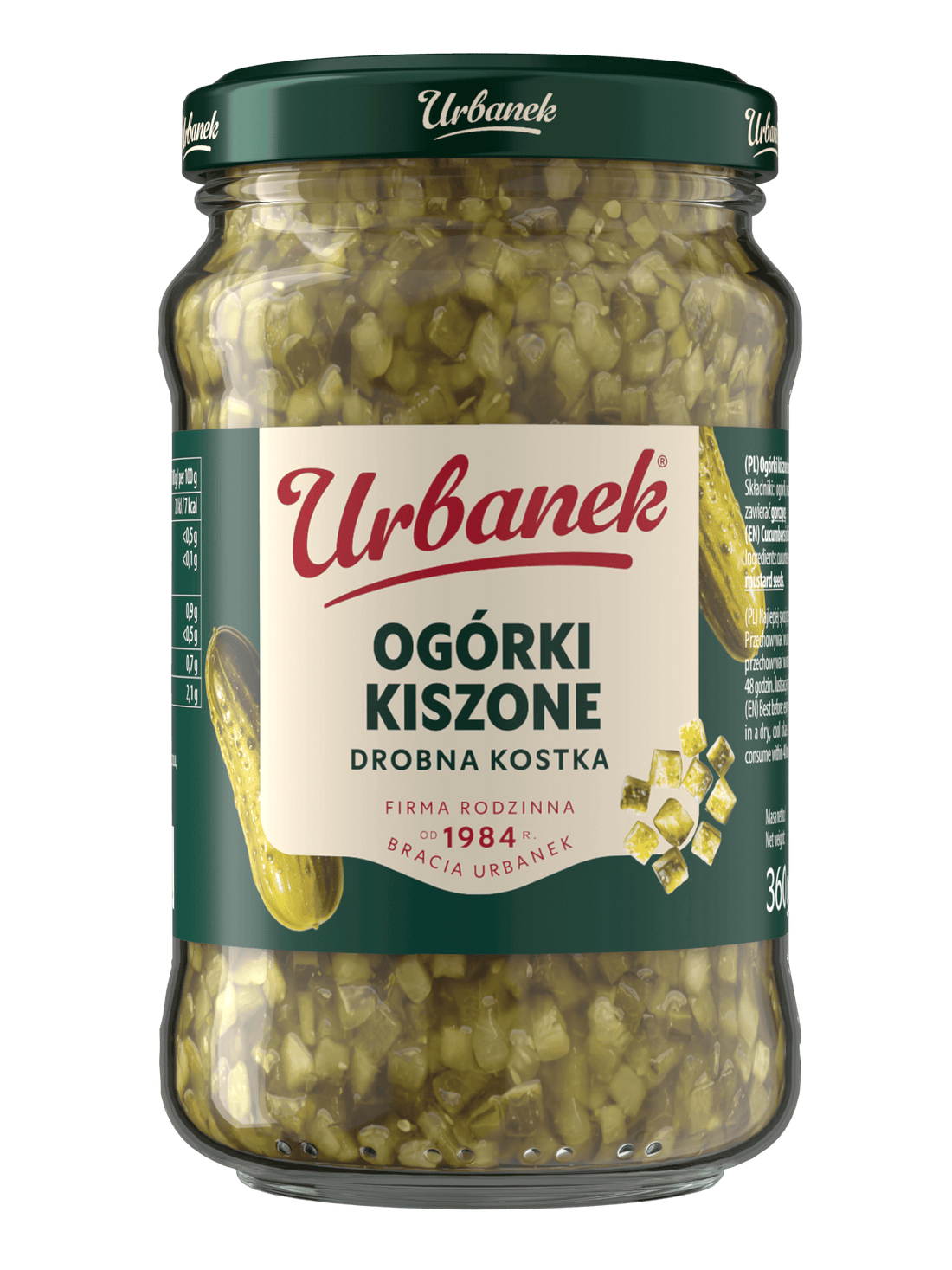 Ogórki kiszone drobna kostka