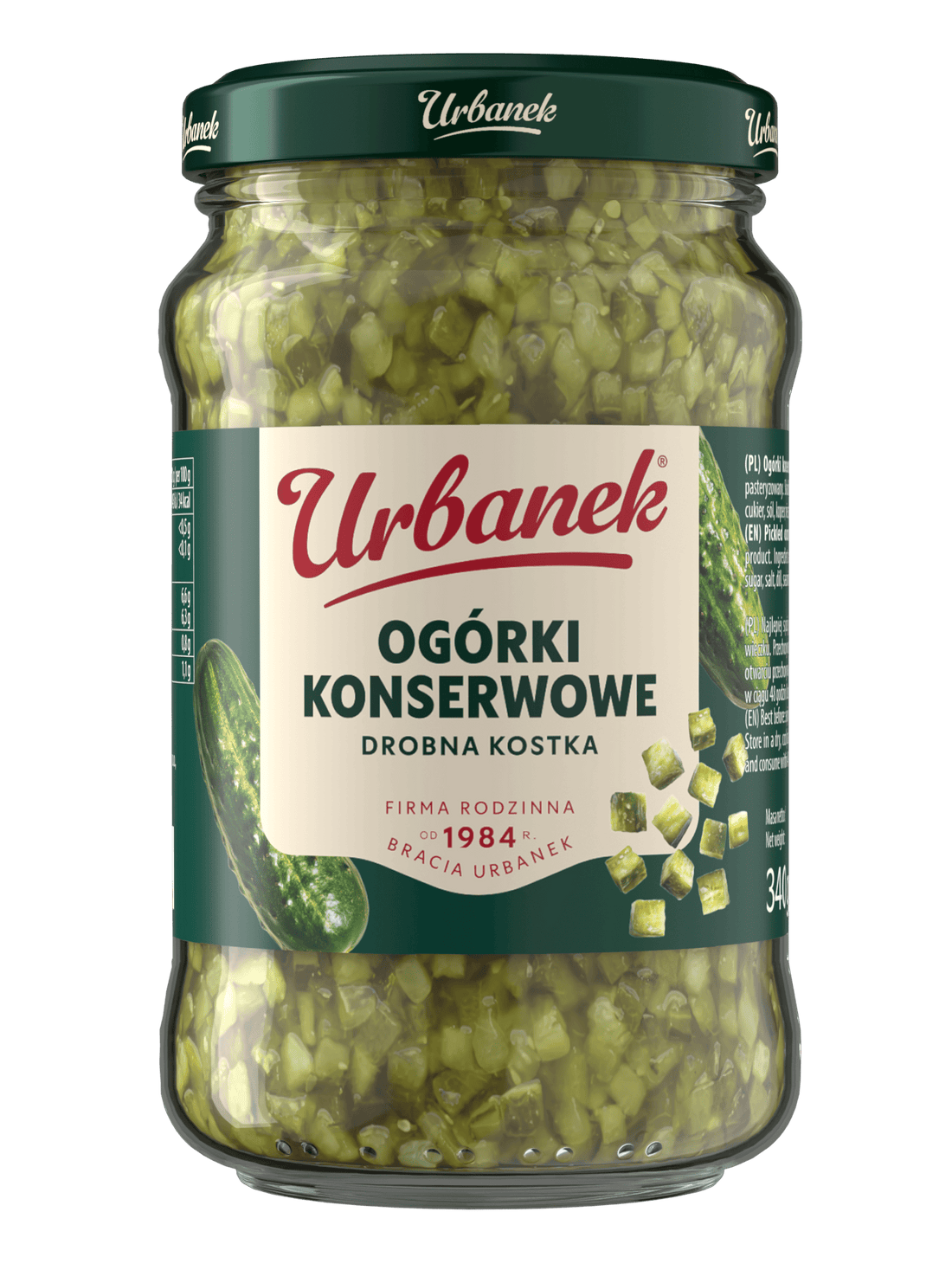 Ogórki konserwowe drobna kostka
