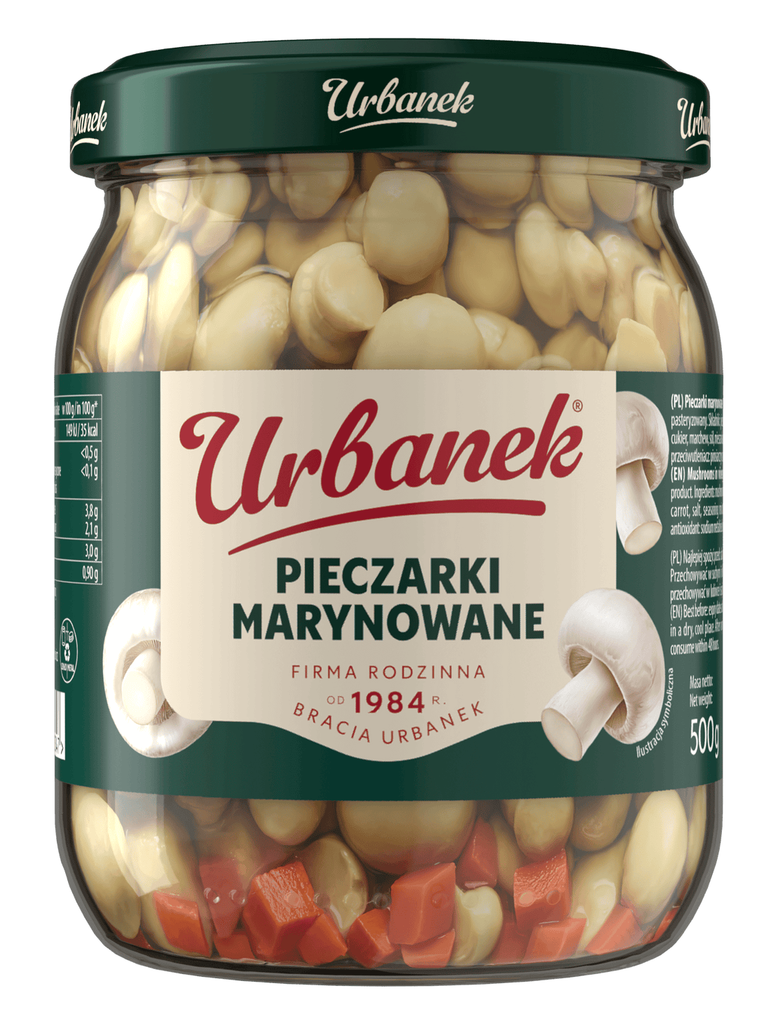 Pieczarki marynowane 500 g