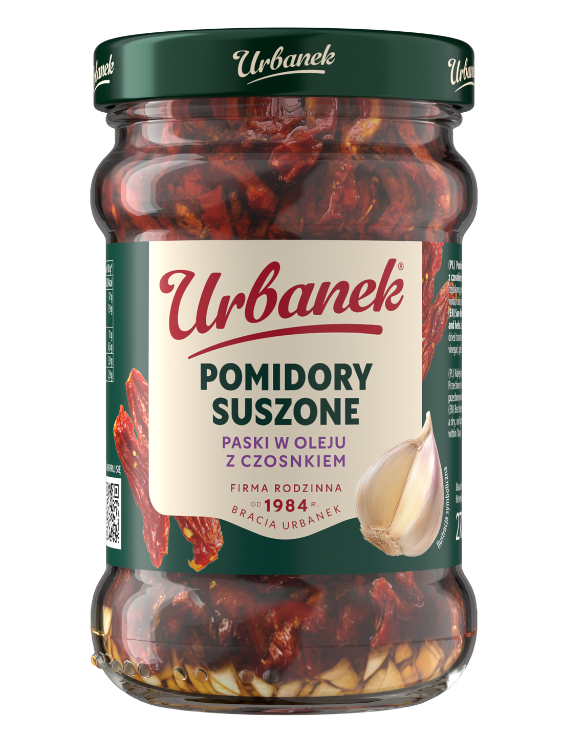 Pomidory suszone paski z czosnkiem