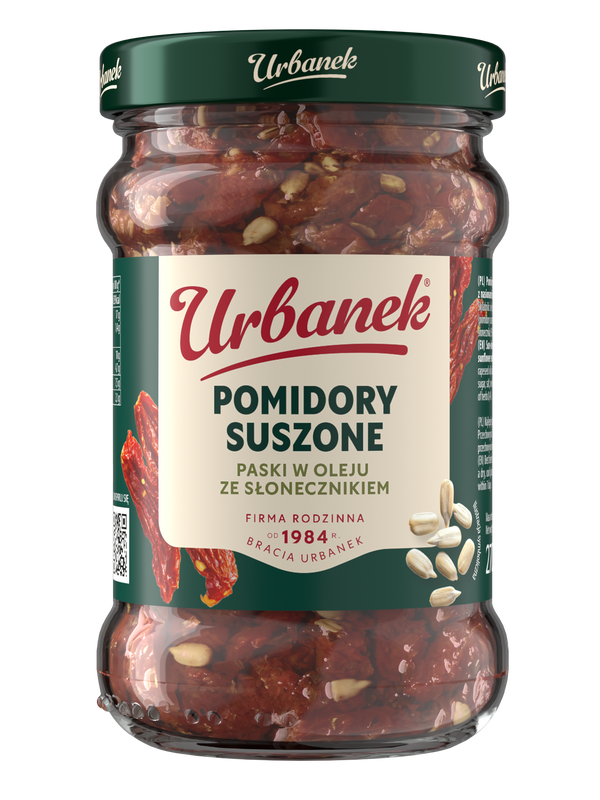 Pomidory suszone paski w oleju ze słonecznikiem