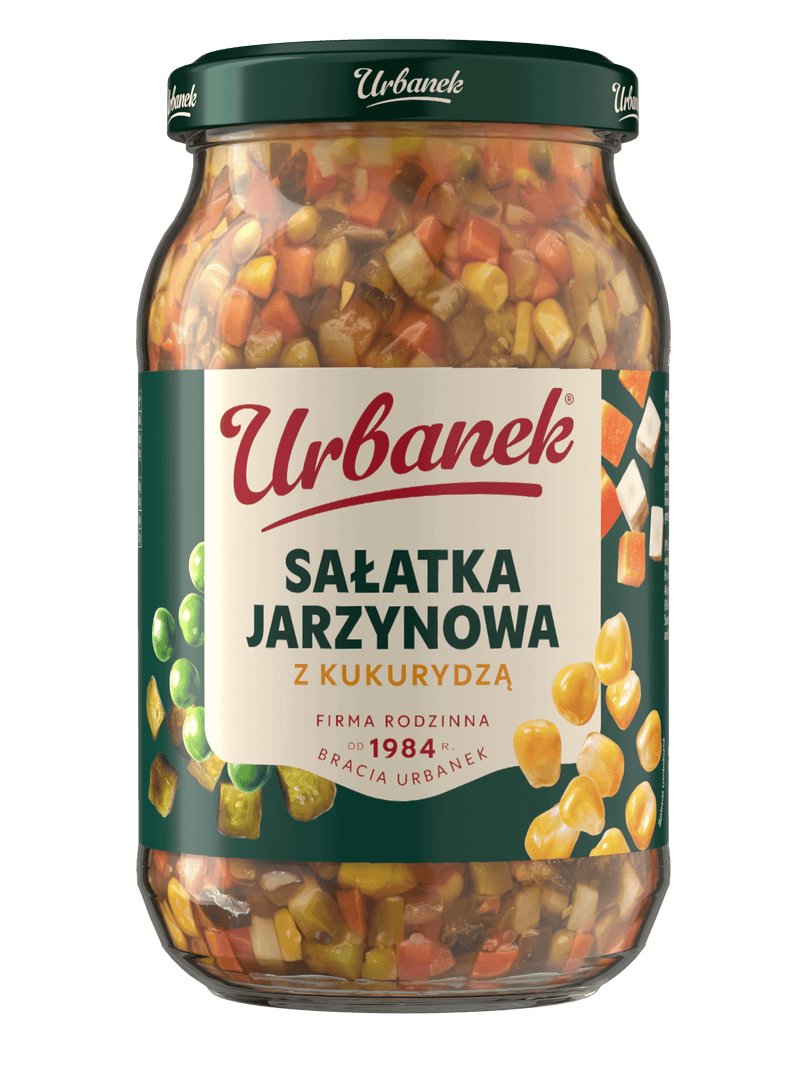 Sałatka jarzynowa z kukurydzą