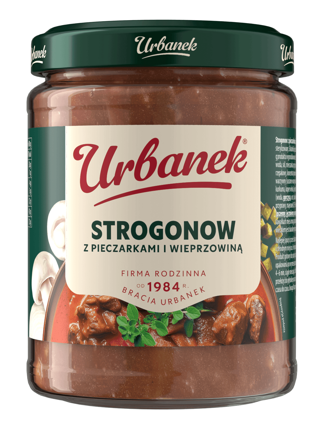 Strogonow z pieczarkami i wieprzowiną