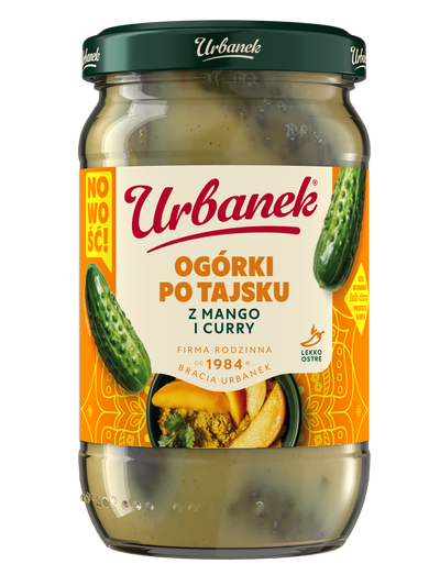 Ogórki po tajsku z mango i curry