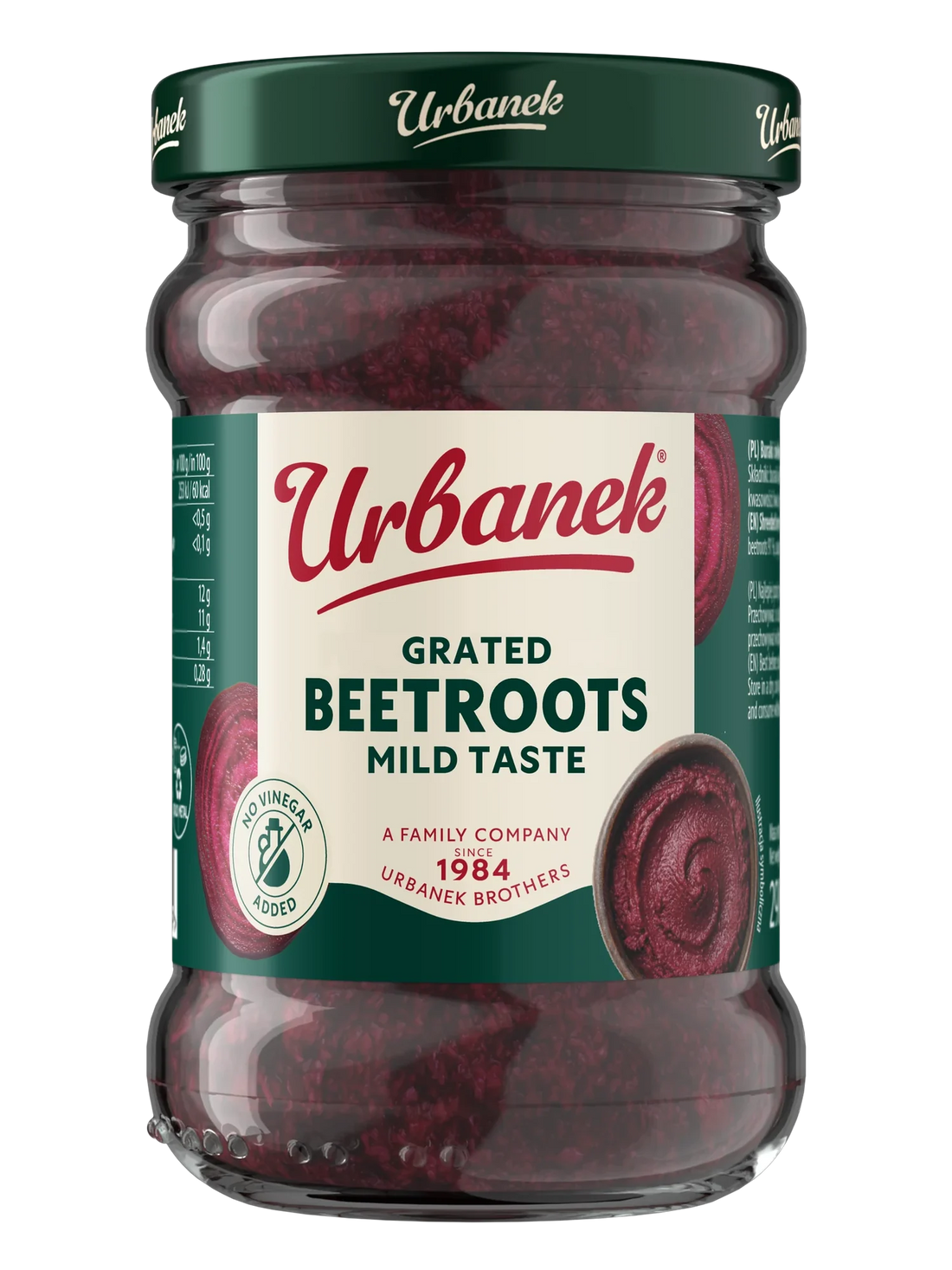 Urbanek Grated beetroots mild taste 290 g