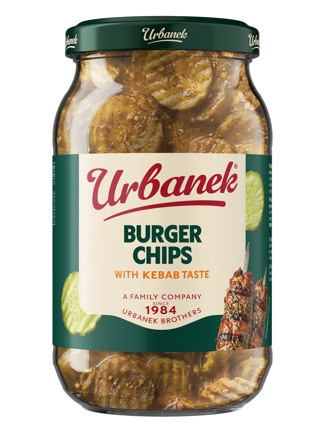 Urbanek Burger chips with kebab taste 850 g