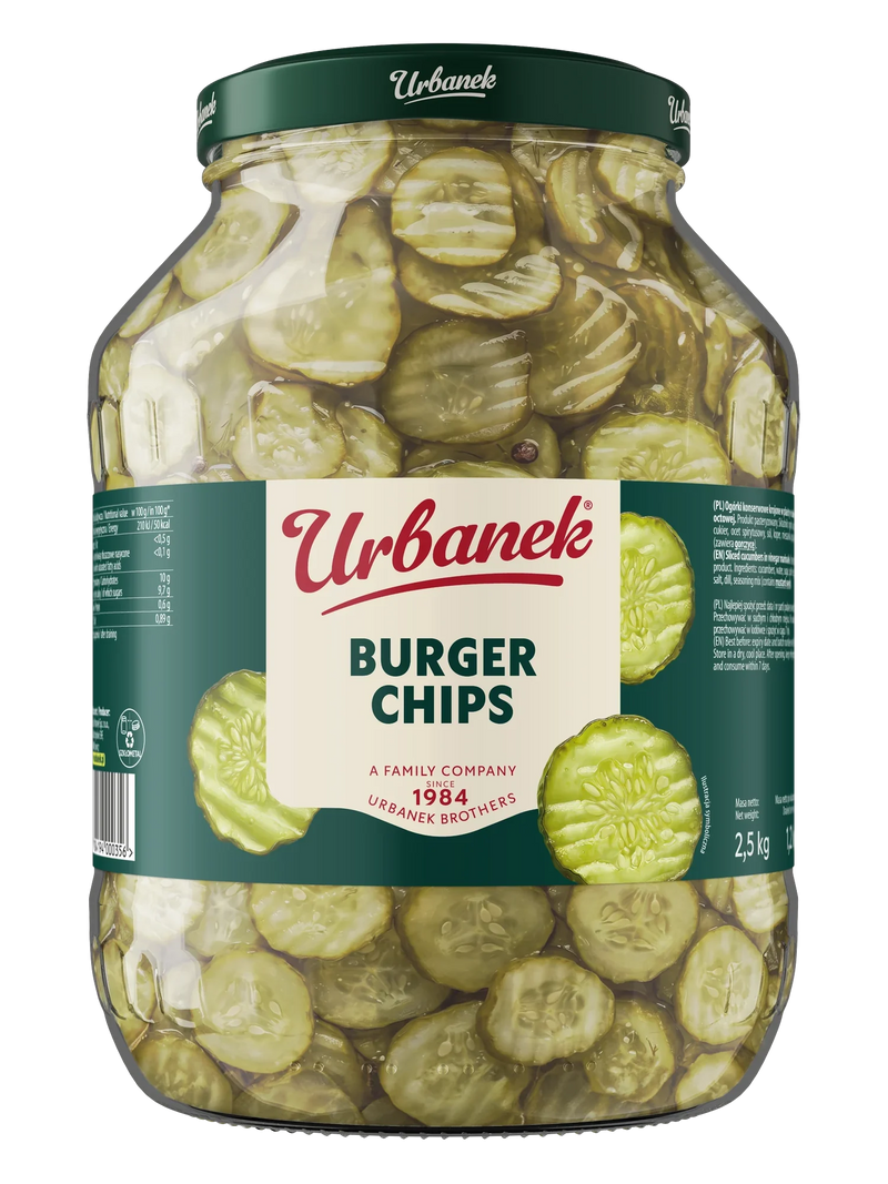 Urbanek Burger chips 2500 g, foodservice