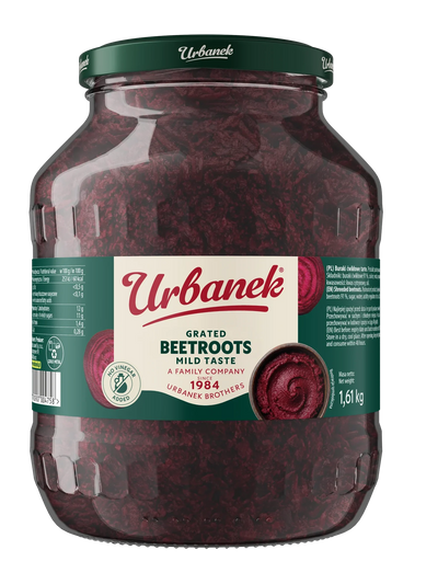 Grated beetroots, mild taste