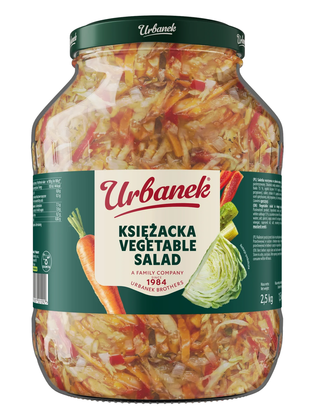 Urbanek Ksiezacka vegetable salad 2500 g, foodservice