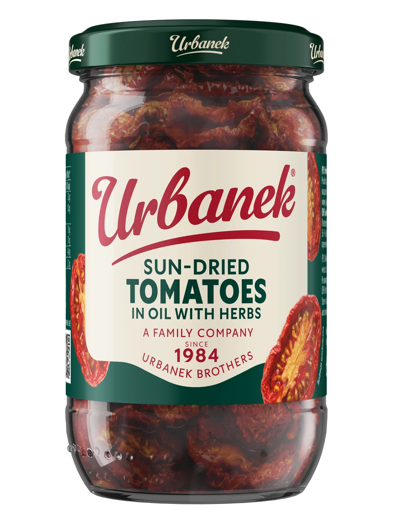 Urbanek Sun dried tomatoes in oil with herbs 650 g, foodservice