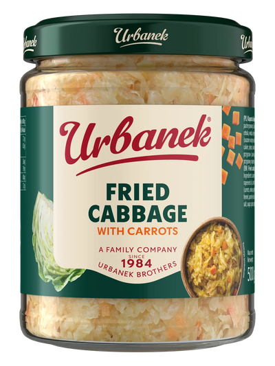 Fried cabbage with carrot