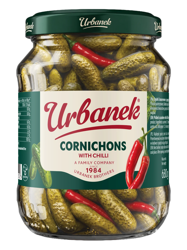 Cornichons with chilli