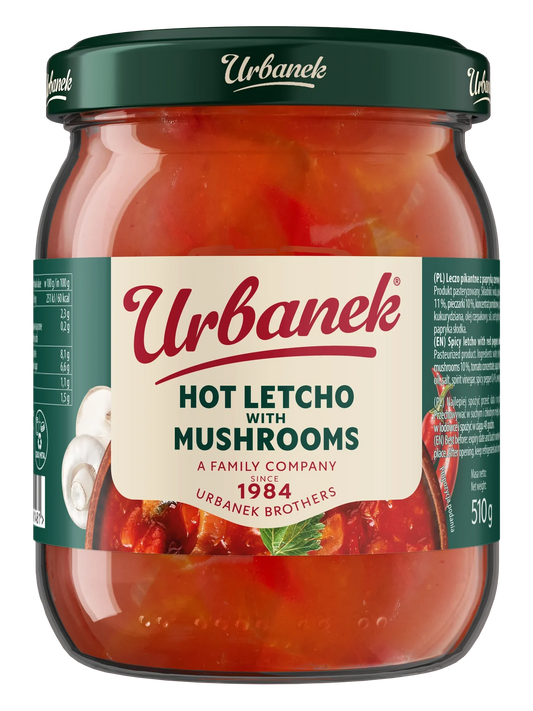 Urbanek Hot Letcho with mushrooms 510 g