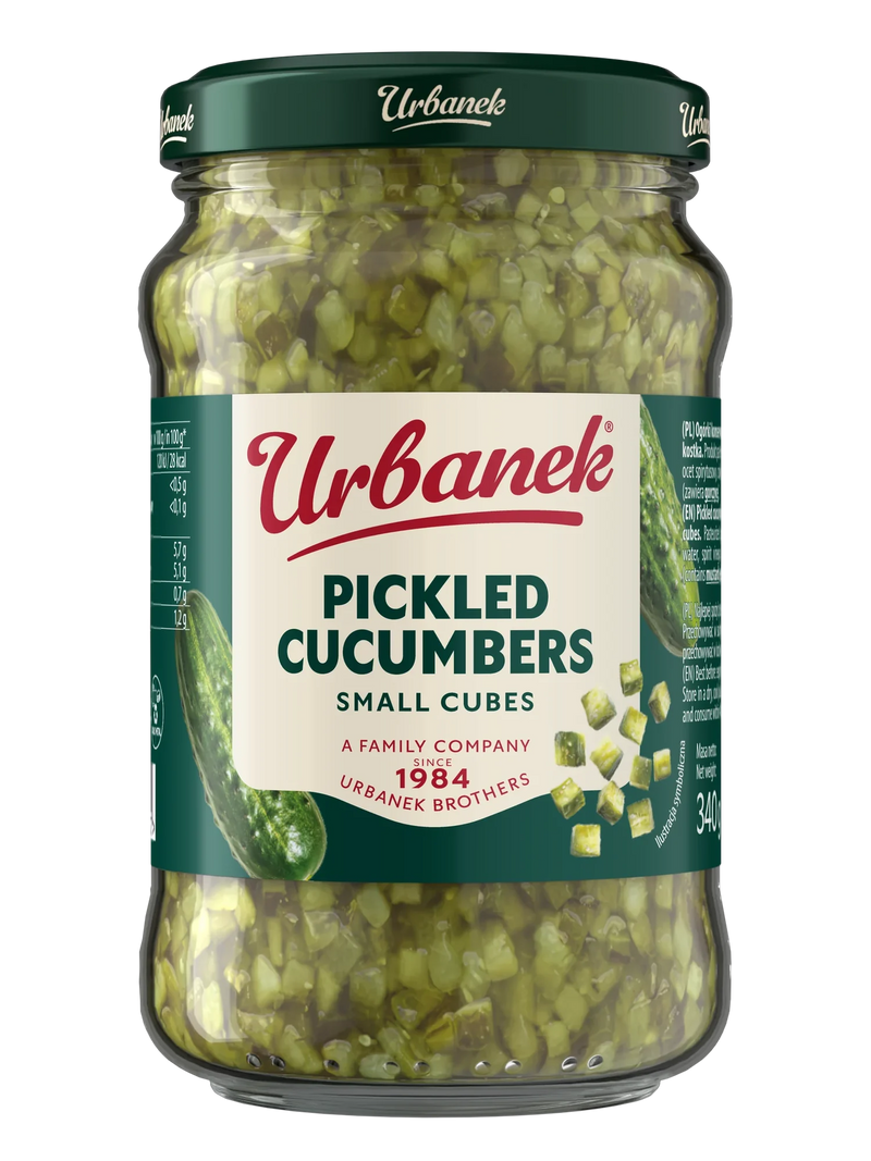 Urbanek Pickled cucumbers small cubes 340 g