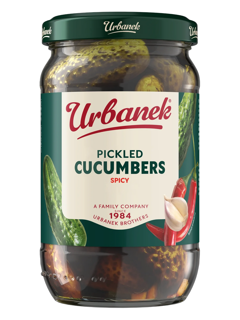 Urbanek Pickled cucumbers spicy 680 g