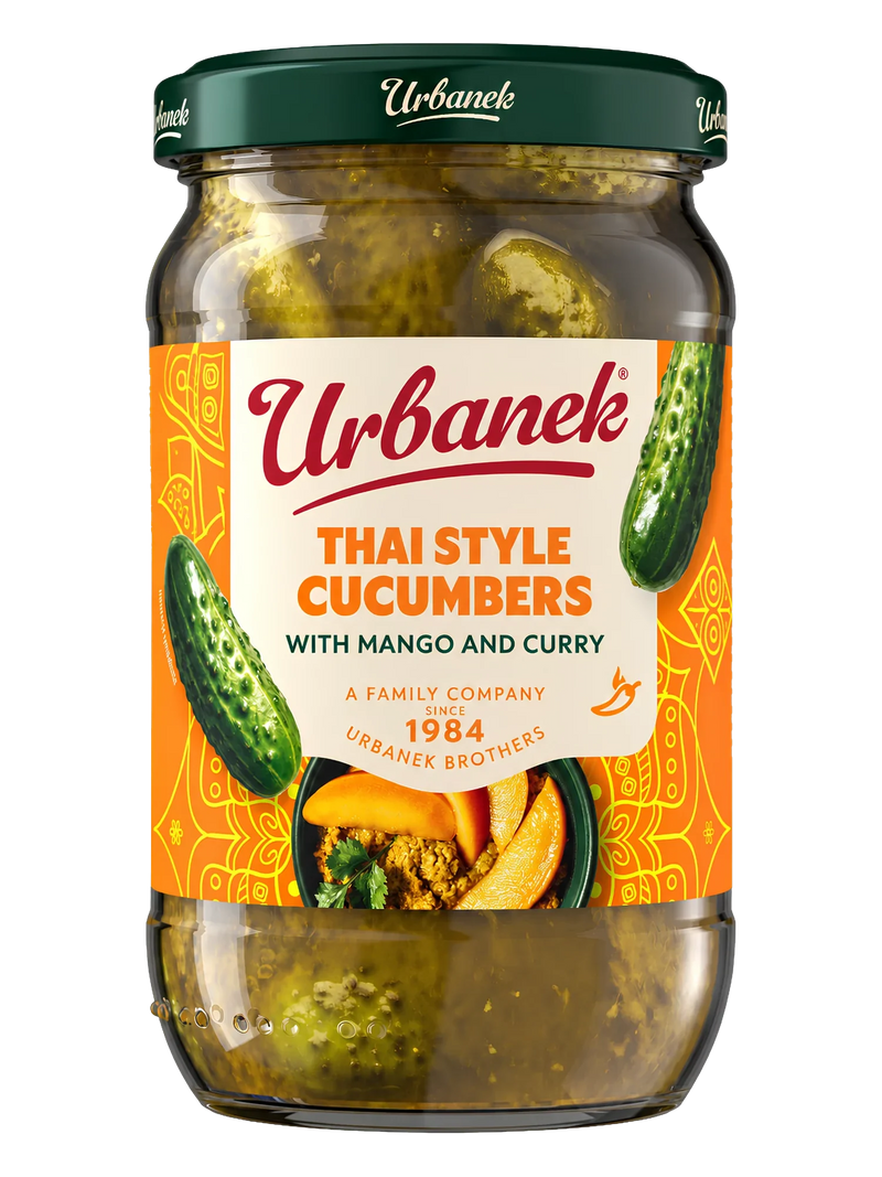 Urbanek Thai style cucumbers with mango and curry 680 g