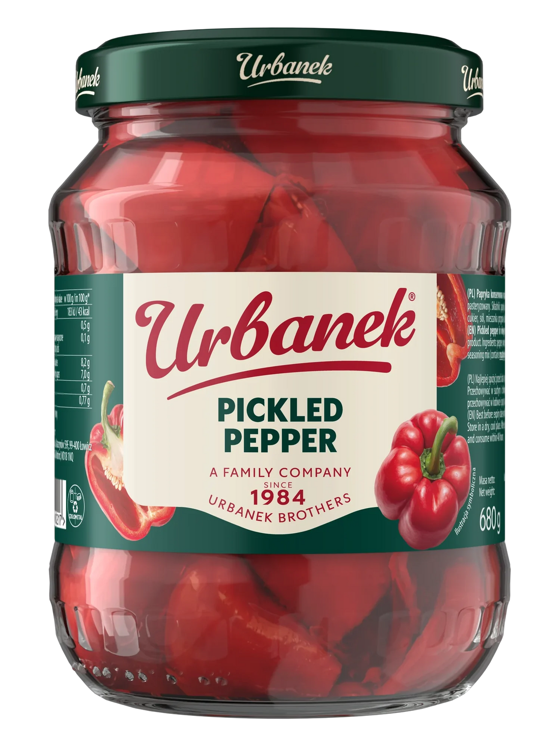 Urbanek Pickled bell pepper 680 g