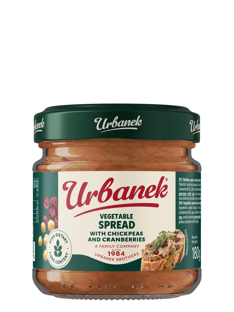 Urbanek Chickpea spread with cranberries 180 g