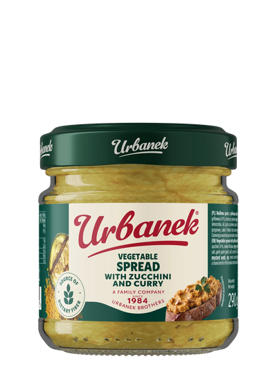 Grilled zucchini spread with curry