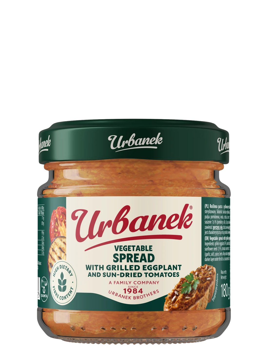 Urbanek Grilled eggplant spread with sun-dried tomatoes 180 g