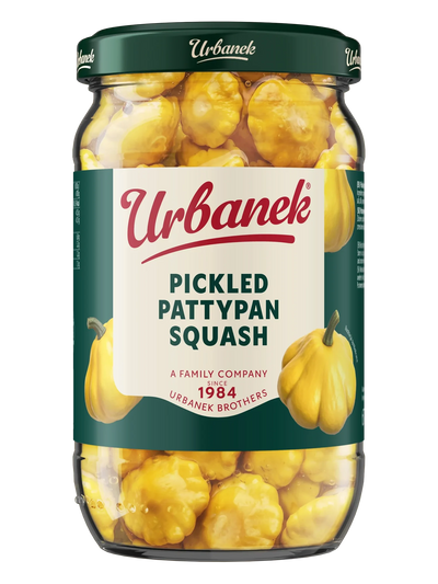 Pickled pattypan squash